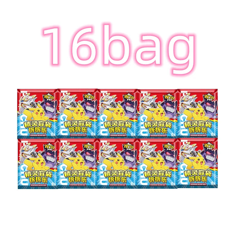 PKM Anime 32pcs Set pokemon Figures Blind Bag Box Acrylic Pendant Keychain Hanging Decoration Children Toy Peripherals Gift