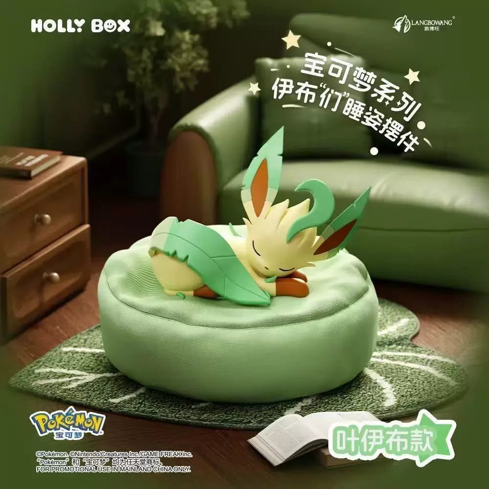 Spot Hot Anime Character Eevee Multi Form Series Blind Box Desktop Decoration Ornament Set Toy Scene Building Props Mystery Gift