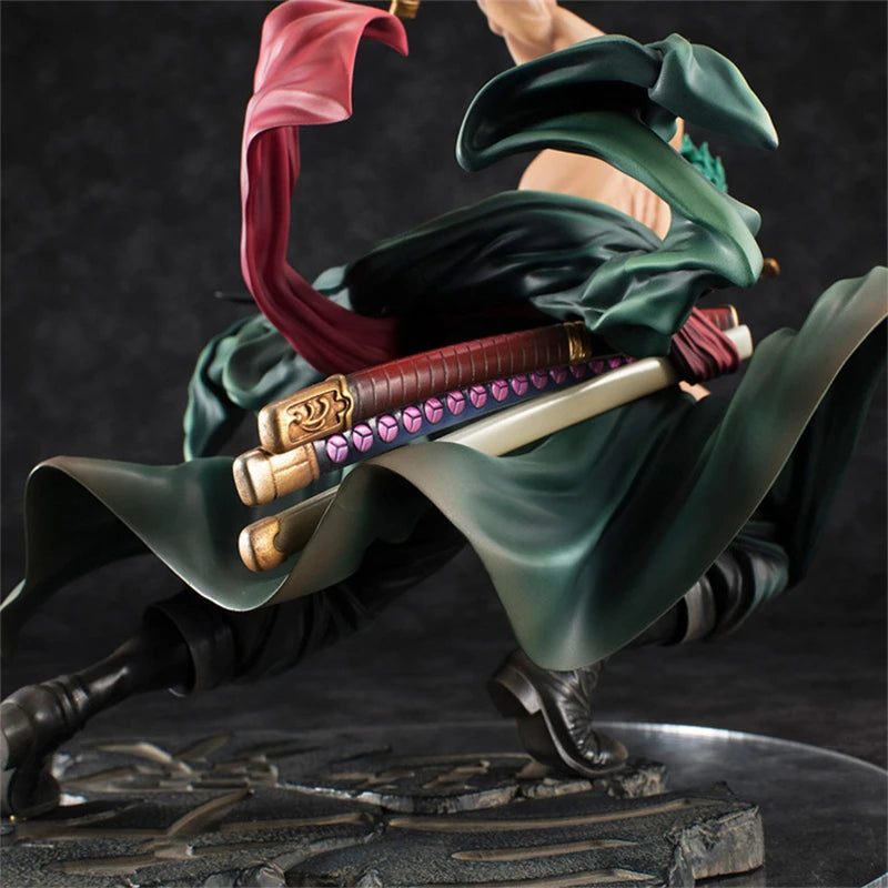 One Piece 10CM Roronoa Zoro Three-Sword Style PVC Model