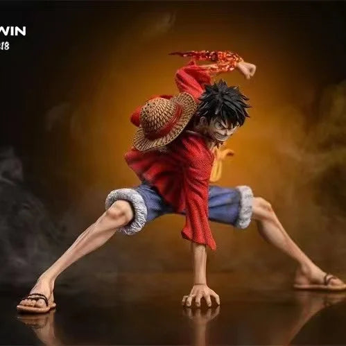 18cm/7in One Piece Monkey D. Luffy Figures Battle Style Action Figures Anime Collection PVC Desktop Decoration Model Doll Toys