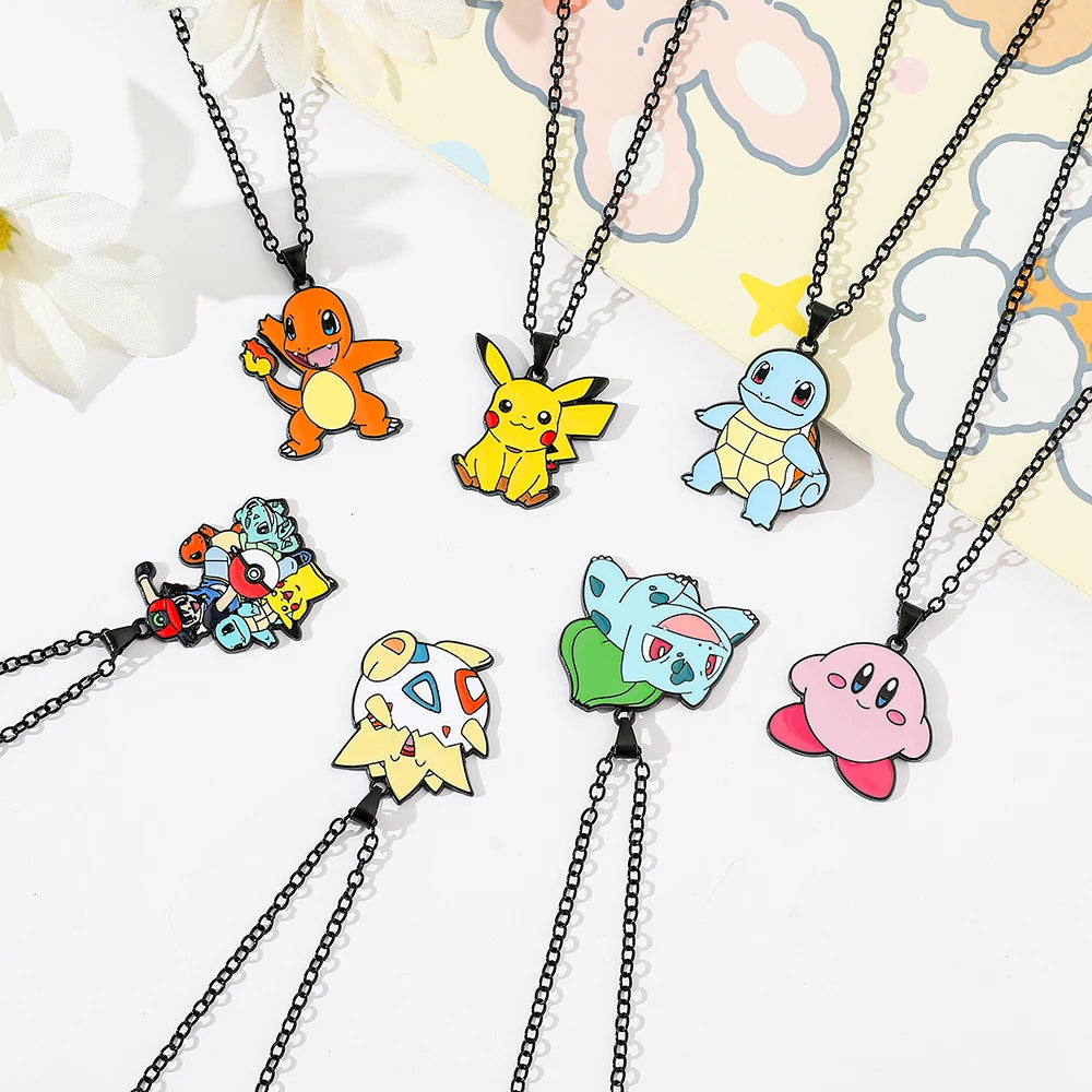 Anime Pokemon Metal Toy, Cute Figure, Pikachu, Squirtle, Psyduck, Charmander, Party Decoration Cosplay Gift