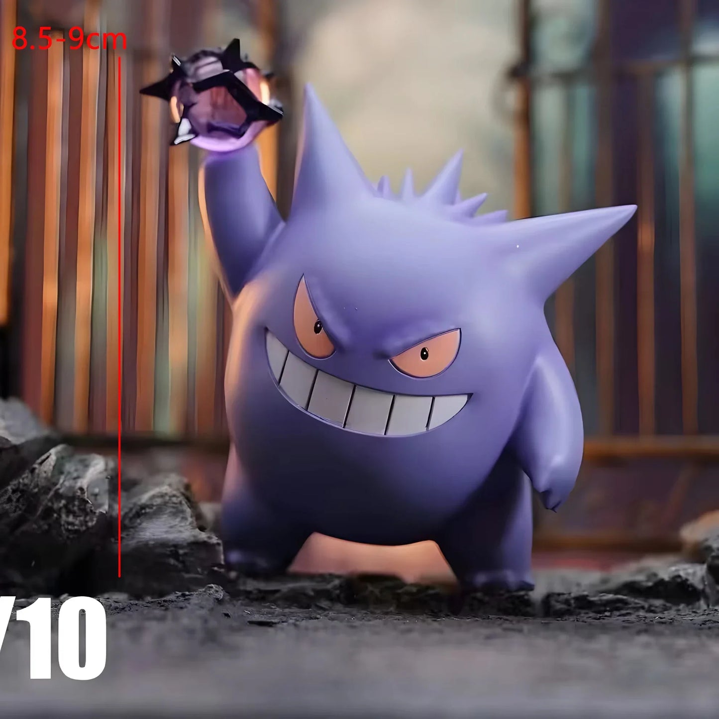 Pokemon Gengar Figure Japanese Anime Model, Mini Action Figure Toy for Car Decorations Birthday Gift Collection