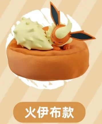 In Stock Hot Pkm Eevee Sleeping Position Series Blind Box Sylveon Umbreon Flareon Jolteon Anime Desktop Decoration Model Toy