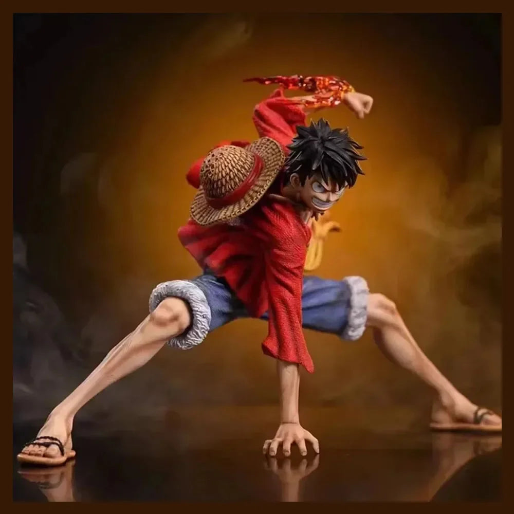 18cm/7in One Piece Monkey D. Luffy Figures Battle Style Action Figures Anime Collection PVC Desktop Decoration Model Doll Toys