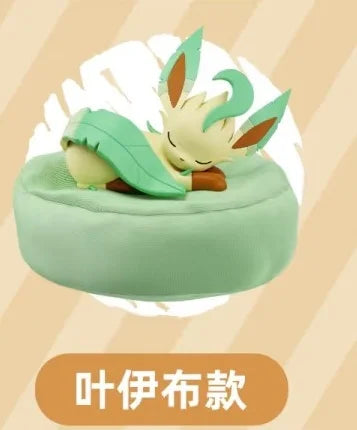 In Stock Hot Pkm Eevee Sleeping Position Series Blind Box Sylveon Umbreon Flareon Jolteon Anime Desktop Decoration Model Toy