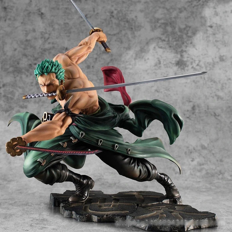 One Piece 10CM Roronoa Zoro Three-Sword Style PVC Model