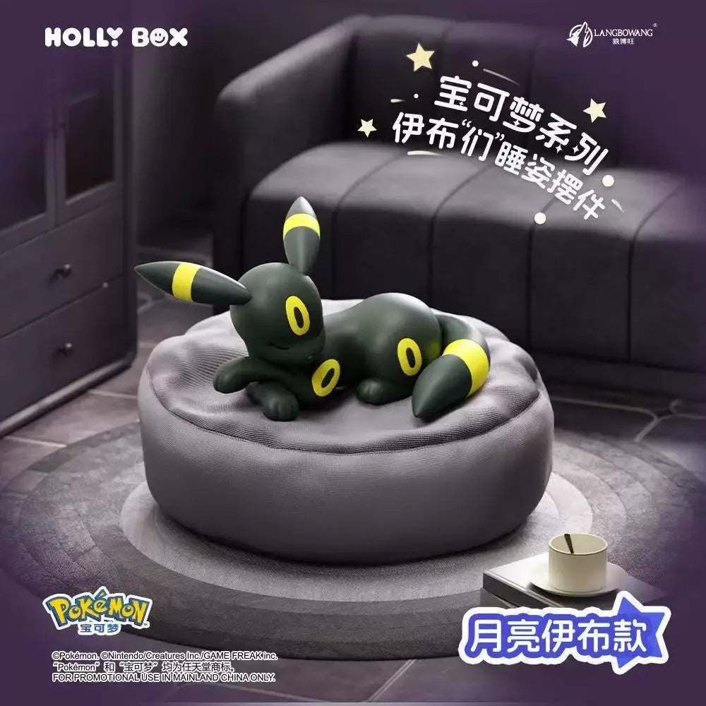 Spot Hot Anime Character Eevee Multi Form Series Blind Box Desktop Decoration Ornament Set Toy Scene Building Props Mystery Gift