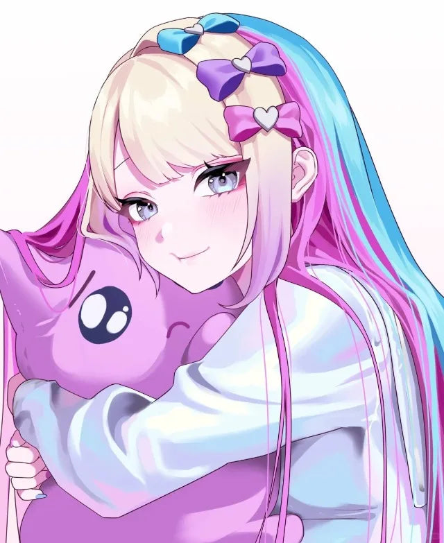 Nerdy Girl Overdose Game Character Cartoon Kawaii Posters Canvas Printing Wall Art Picture for Gaming Room Home Decor Gifts