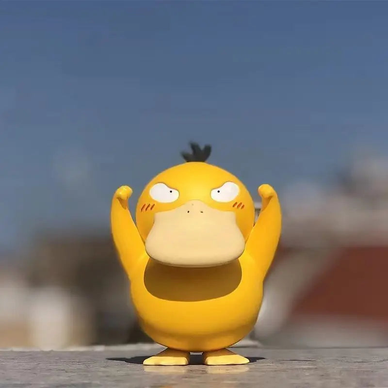 Pokemon Psyduck Figure Anime Peripheral Cute Duck Handmade Model Desktop Decoration Car Ornament Collect Toy PVC Model Doll Gift