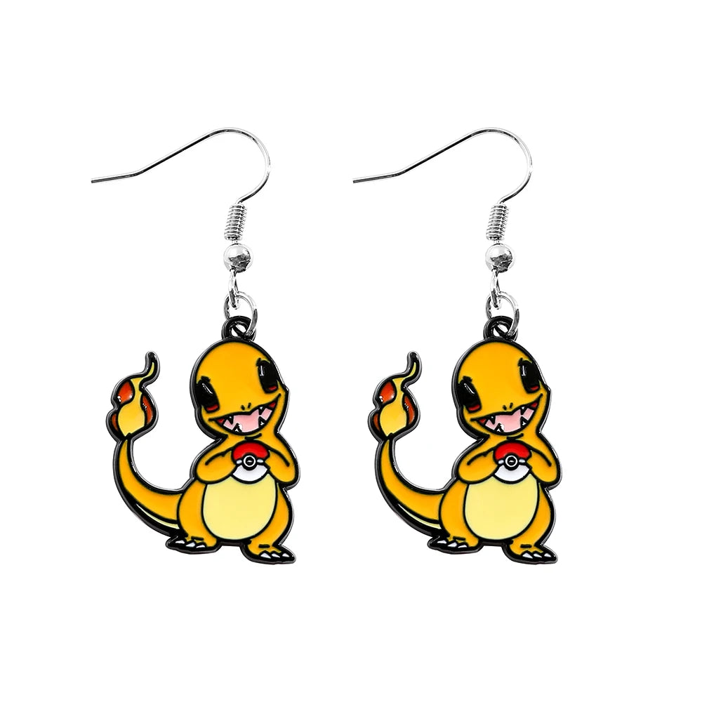 Anime Pokemon Metal Toy, Cute Figure, Pikachu, Squirtle, Psyduck, Charmander, Party Decoration Cosplay Gift