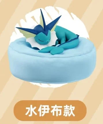 In Stock Hot Pkm Eevee Sleeping Position Series Blind Box Sylveon Umbreon Flareon Jolteon Anime Desktop Decoration Model Toy