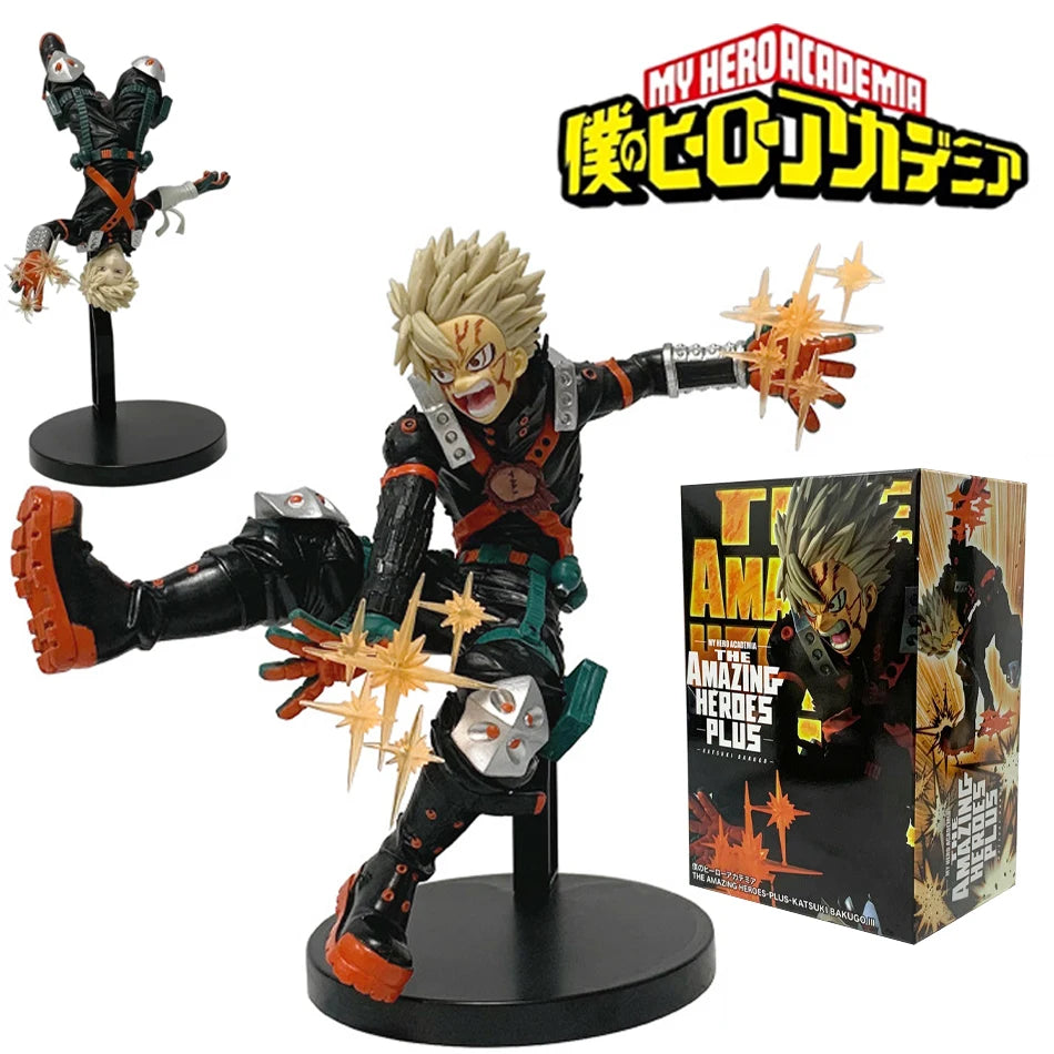 22cm My Hero Academia Anime Peripheral Hero Bakugou Katsuki Action Figures PVC Model