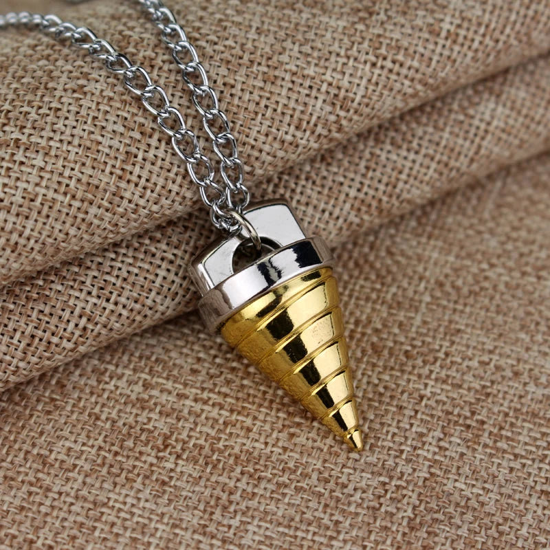Anime Tengen Toppa Gurren-Lagann Necklaces Simon Ganman Spiral Pendant Necklace For Women Men Hold Accessories Jewelry Decor