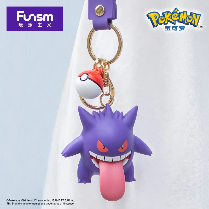 Anime Pokemon Figures Snorlax Mimikyu Cubone Keychain CarKey School Bag Backpack Decoration Desktop Decoration Toy Birthday Gift