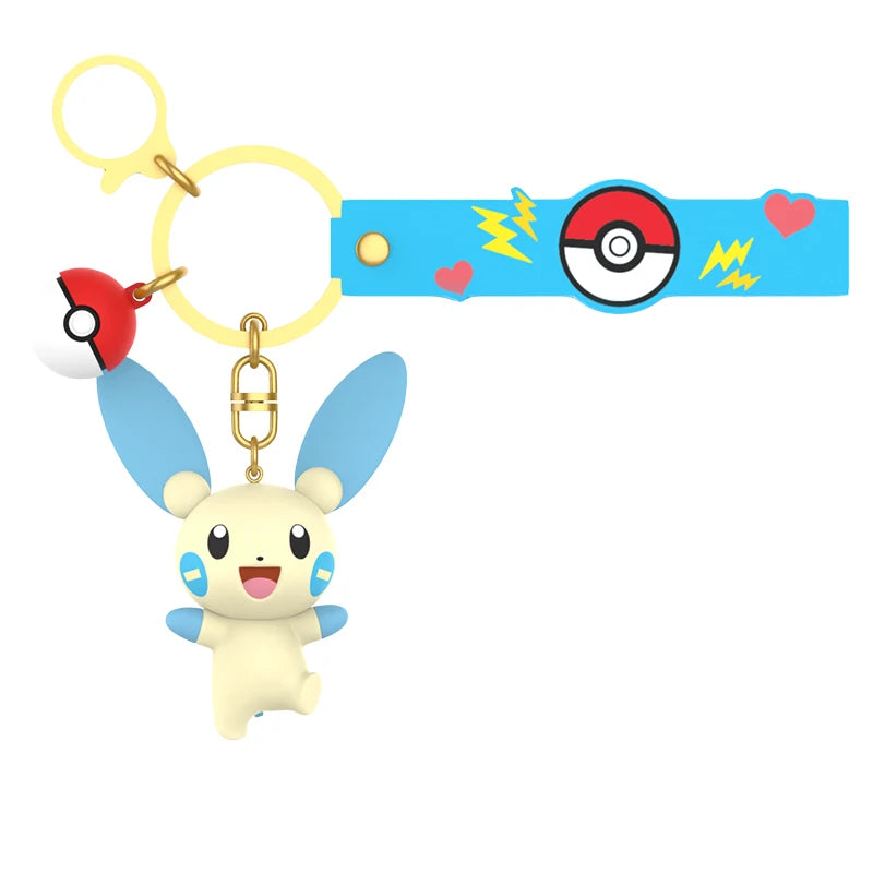 Anime Pokemon Figures Snorlax Mimikyu Cubone Keychain CarKey School Bag Backpack Decoration Desktop Decoration Toy Birthday Gift