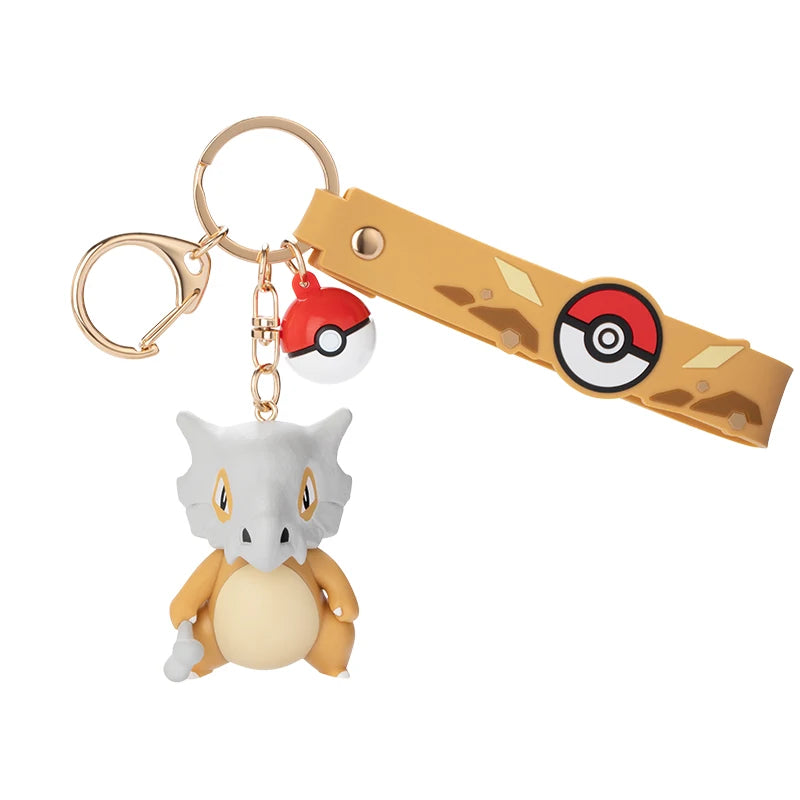 Anime Pokemon Figures Snorlax Mimikyu Cubone Keychain CarKey School Bag Backpack Decoration Desktop Decoration Toy Birthday Gift