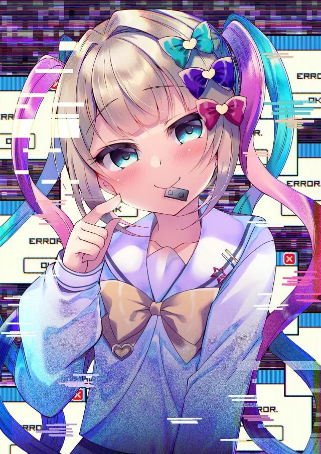 Nerdy Girl Overdose Game Character Cartoon Kawaii Posters Canvas Printing Wall Art Picture for Gaming Room Home Decor Gifts