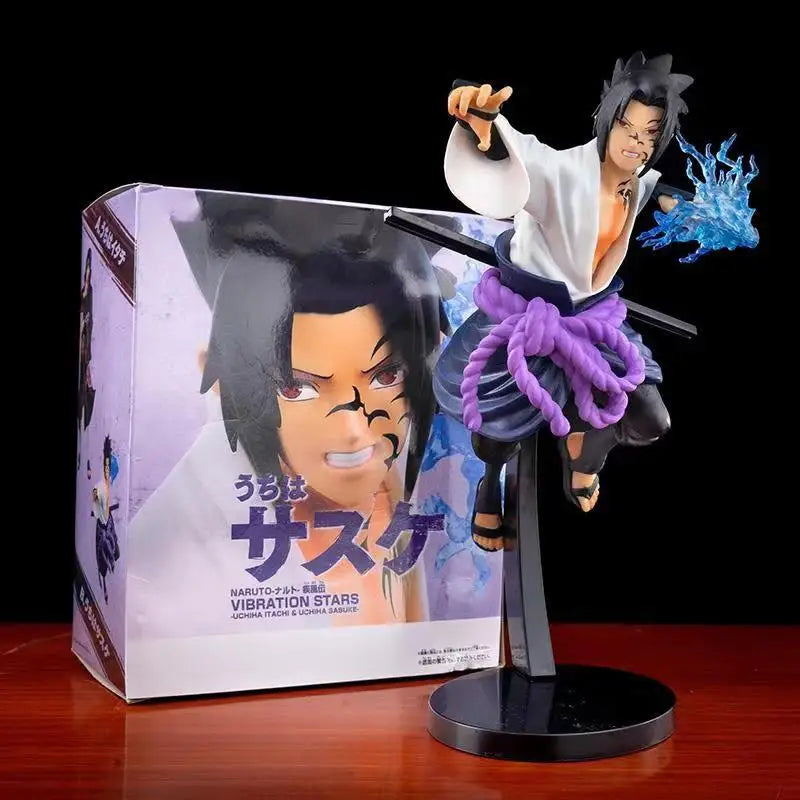 Naruto Sasuke Anime Action Figure Toys 20CM Uchiha Cartoon PVC Figurine Collection Desk Decoration Model Dolls Birthday Gifts