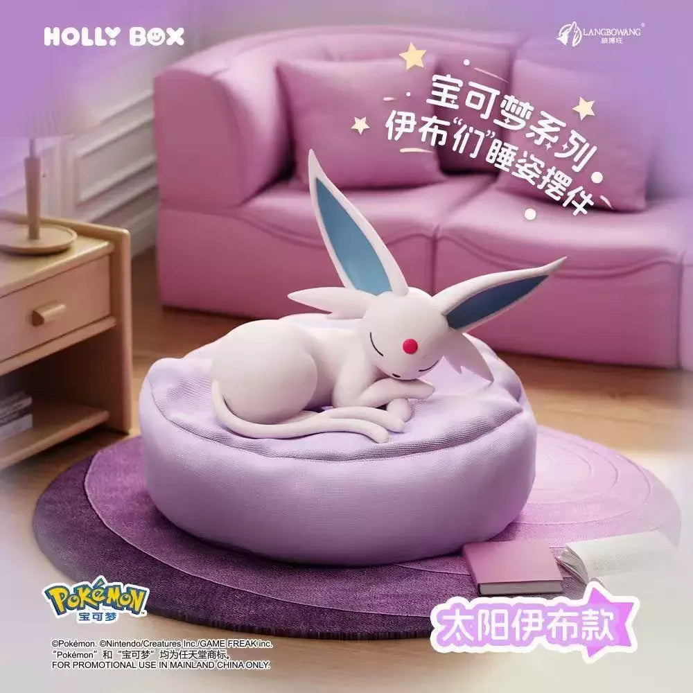 Spot Hot Anime Character Eevee Multi Form Series Blind Box Desktop Decoration Ornament Set Toy Scene Building Props Mystery Gift