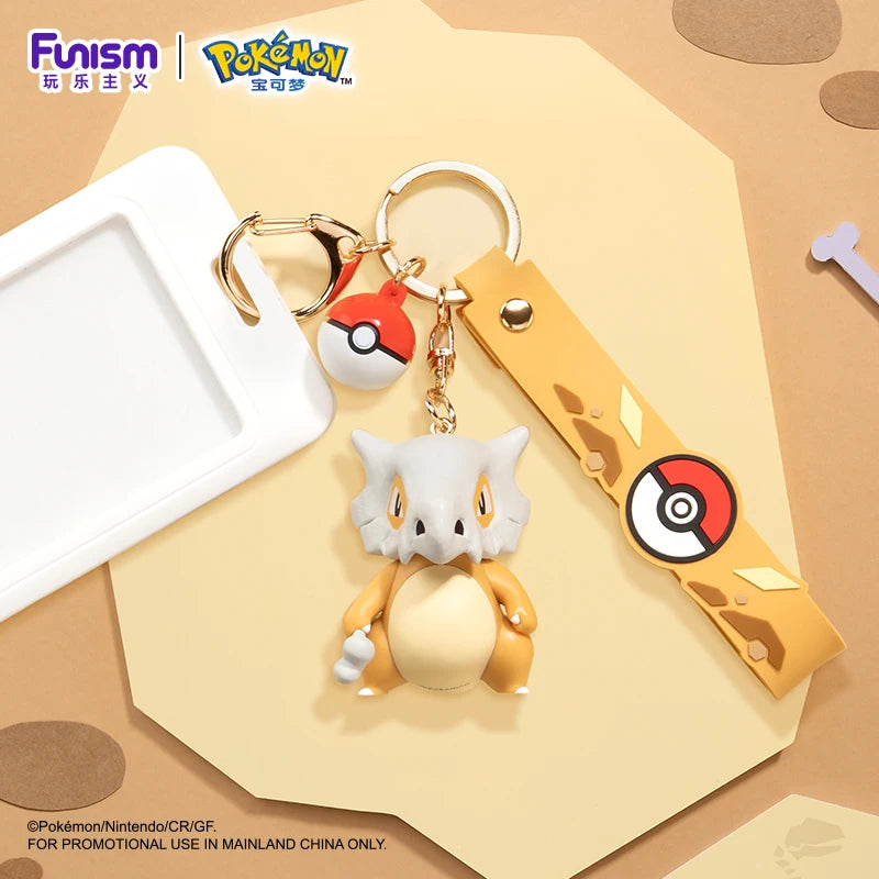 Anime Pokemon Figures Snorlax Mimikyu Cubone Keychain CarKey School Bag Backpack Decoration Desktop Decoration Toy Birthday Gift