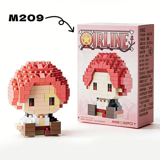 ONE PIECE Sun God Nika Luffy Micro Building Block Chopper Ace Buggy 3D Anime Model Assembly Mini Bricks Figure Toys For Gift