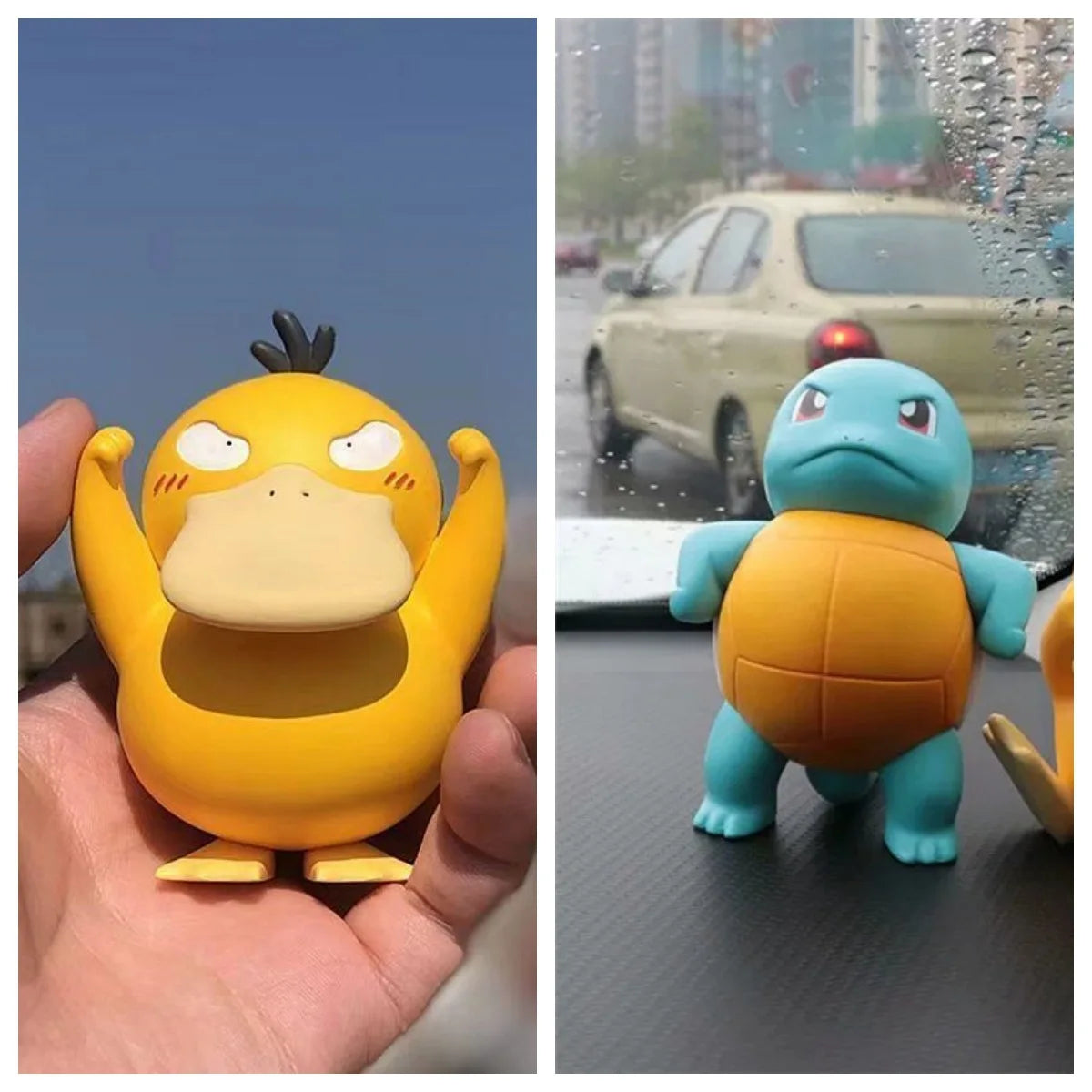 Pokemon Psyduck Figure Anime Peripheral Cute Duck Handmade Model Desktop Decoration Car Ornament Collect Toy PVC Model Doll Gift