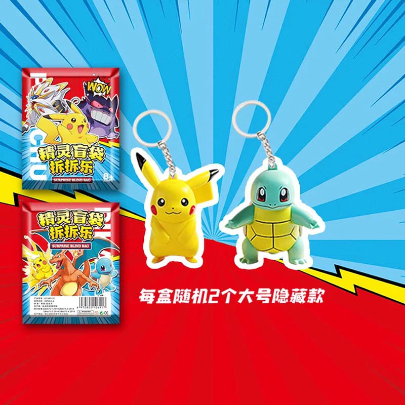 PKM Anime 32pcs Set pokemon Figures Blind Bag Box Acrylic Pendant Keychain Hanging Decoration Children Toy Peripherals Gift