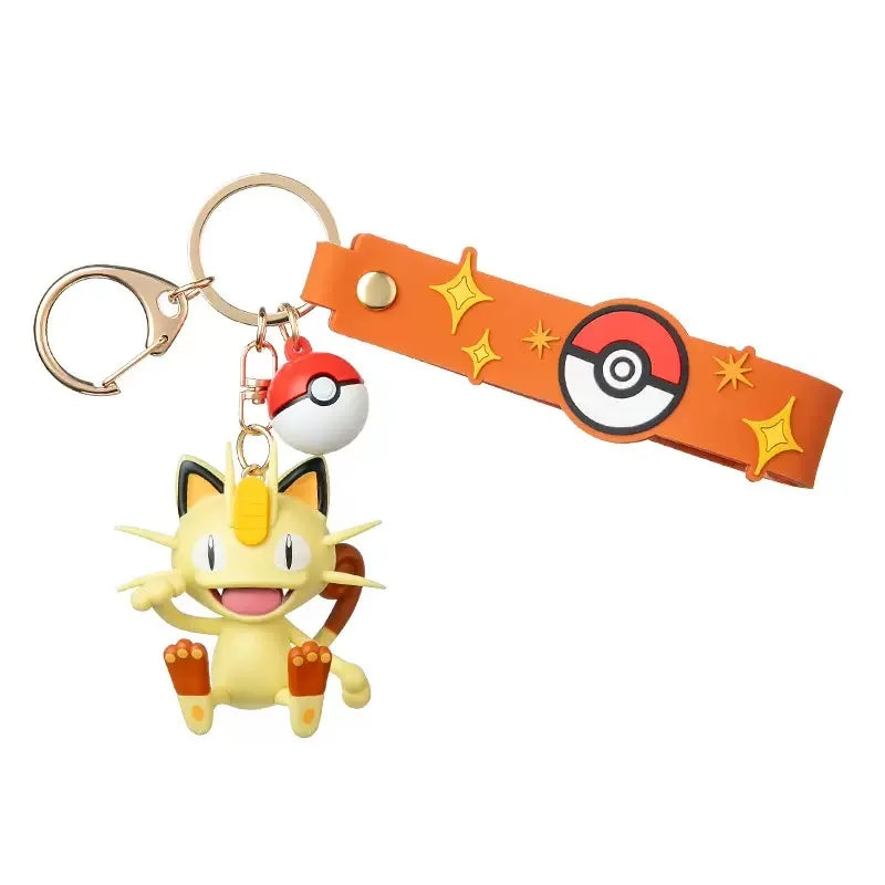 Anime Pokemon Figures Snorlax Mimikyu Cubone Keychain CarKey School Bag Backpack Decoration Desktop Decoration Toy Birthday Gift