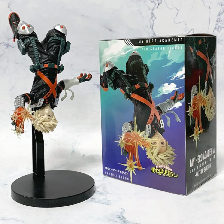 22cm My Hero Academia Anime Peripheral Hero Bakugou Katsuki Action Figures PVC Model