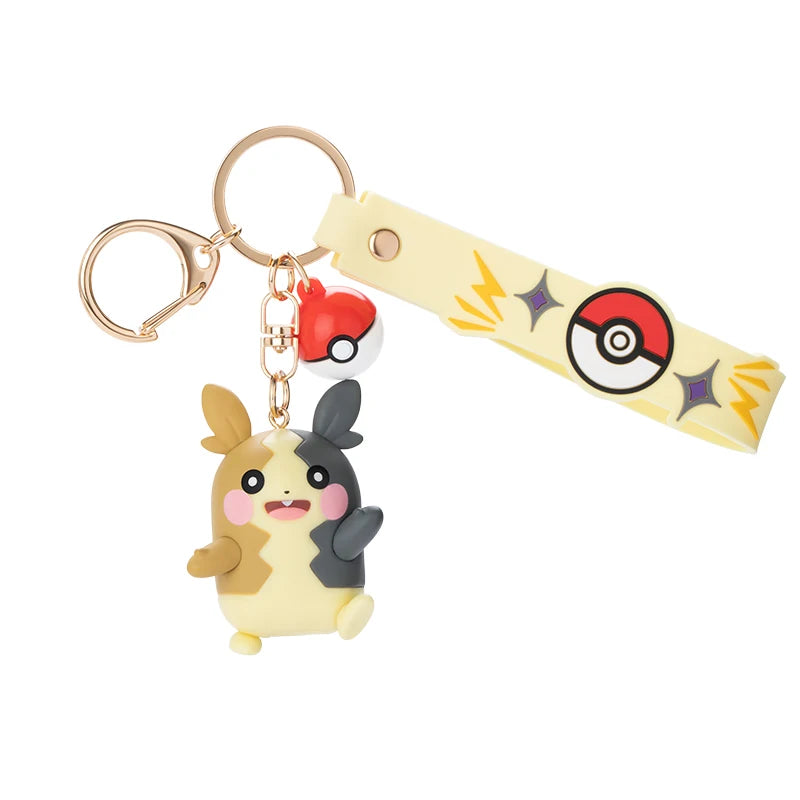 Anime Pokemon Figures Snorlax Mimikyu Cubone Keychain CarKey School Bag Backpack Decoration Desktop Decoration Toy Birthday Gift